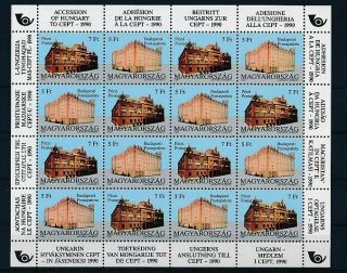 D269989 Buildings Architecture S/s Mnh Hungary