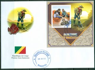 Minerals Scouts Mineralen Mineraux Congo First Day Covers set 3 covers 3