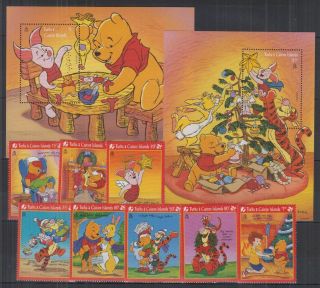 P281.  Turks & Caicos Islands - Mnh - Cartoons - Disney - Winnie Pooh - Christmas
