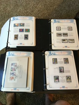 4 different White Ace Historical Album for Postage Stamps of the United Nations 3