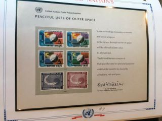4 different White Ace Historical Album for Postage Stamps of the United Nations 5