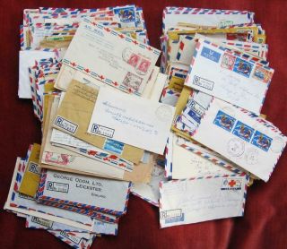 Jamaica - Huge Archive Of Commercial Mail,  Many Registered
