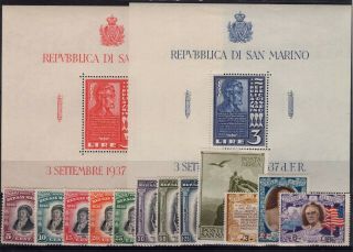 P116694/ San Marino / Lot 1935 – 1947 Mh 129 E