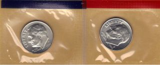 2006 - P & D Choice Uncirculated Roosevelt Dimes In Set Cello.