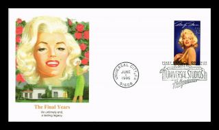 Dr Jim Stamps Us Final Years Hollywood Legend Marilyn Monroe Fdc Cover