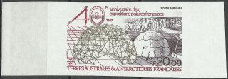 Taaf Fsat 40 Years French Polar Expeditions Native Iglooes Imperforated 1987