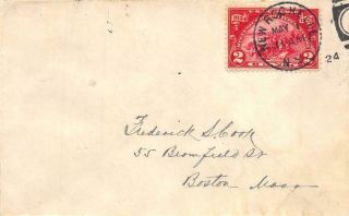 615 2c Huguenot - Walloon,  First Day Cover,  Rochelle,  N.  Y.  Cancel [e501736]