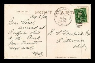 Dr Jim Stamps Us Buffalo York Term Rpo Railroad Post Office Postcard