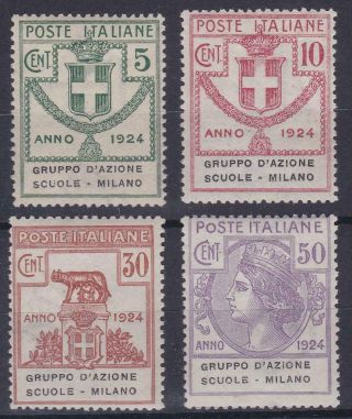 Italy 1924 Franchise / Parastatali Cpl Set Gruppo D 