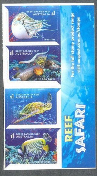 Australia - Reef Safari Aug.  2018 - Self - Adhesive Set Mmnh - - Snakes - Fish