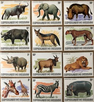 Burundi - 1983 - Animals Set Of 12 - Mint/never Hinged