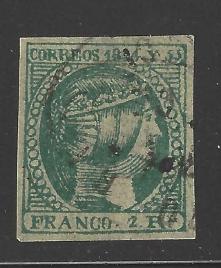 Philippines 5 2r Green Four Margins Sc.  $200.  00 Small Thin From Hinge