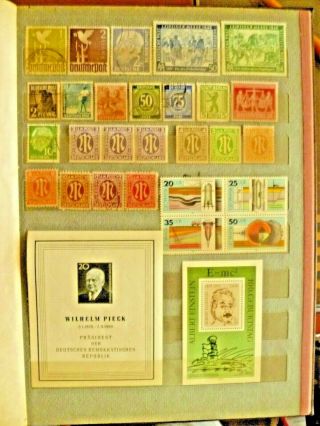Post - Ww2 Germany Under Russian,  Us & Uk Zones,  Including 2 Mnh S/sheets.