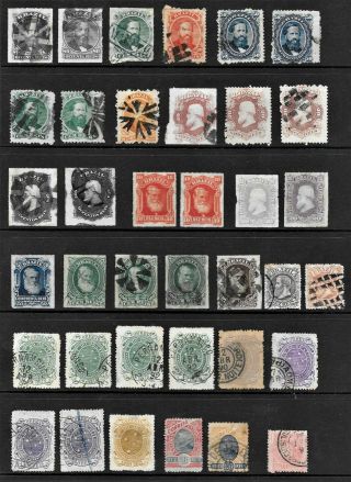 Brazil - Selection Of 37 Early Stamps (and)