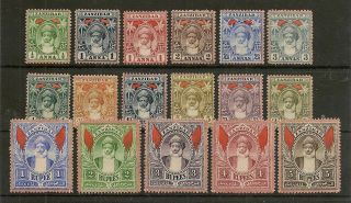 Zanzibar 1899 - 1901 Sultan To 5r Sg188/204
