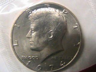 1974 - D Kennedy Half Dollar In It 