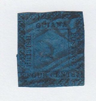 British Guiana 1862 4c Blue, .