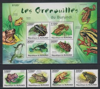 Z928.  Burundi - Mnh - Animals - Reptiles - Frogs - 2011