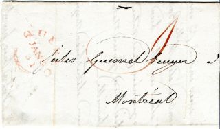 Canada 1831 Entire Quebec To Montreal Payment For Sister In Hospital.  See Descpn