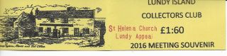 Gb Lundy Booklet Robin Taylor Item Collectors Club St Helena Church