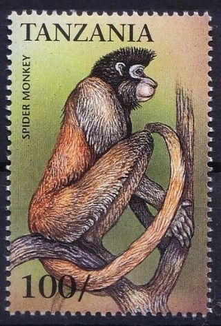 Tanzania 1999 Mnh,  Spider Monkey,  Endangered Animals Species (o1n)