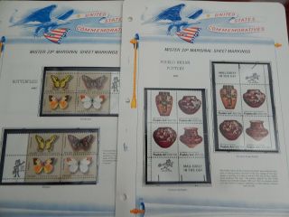 1977 Mr ZIP PLATE BLOCKS (24) ON WHITE ACE sheets (12),  Stamps (96) MNH 3