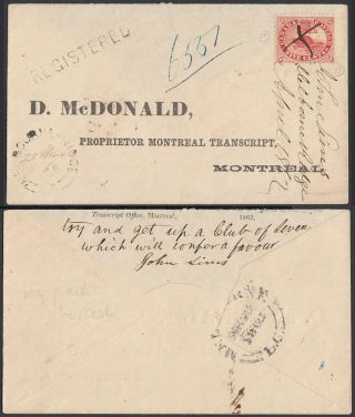 Canada - Cover To Montreal.  Beaver. .  (8g - 28403 Mv - 5599