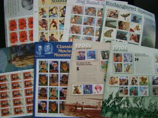 $404.  90 Face Value All U.  S.  Usable Postage Lot Sheets