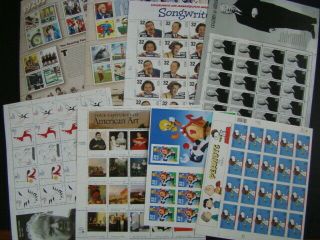 $404.  90 Face Value All U.  S.  Usable Postage Lot Sheets 2