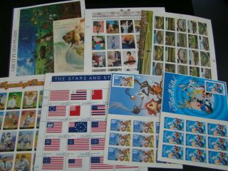 $404.  90 Face Value All U.  S.  Usable Postage Lot Sheets 3