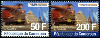 Herrickstamp Cameroun Sc.  979 - 80 2014 Pyramid,  Statue Of Liberty (e.  M.  S. )