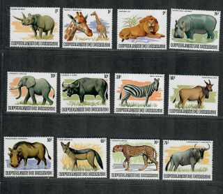 Burundi Sc 589 - 600 M/nh/vf,  Partial Set,  Animals,  Cv.  $188