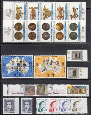 Costa Rica Nh Complete Year Unit For 2000 Sc 534 - 542 (538 X2),  Ra119