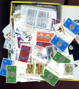 Guernsey Box Full Of Mnh Decimal Issues Face Value £241.  98 - Great For Postage