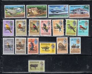 Botswana Africa Stamps Mostly Never Hinged Some Sets Lot 52610