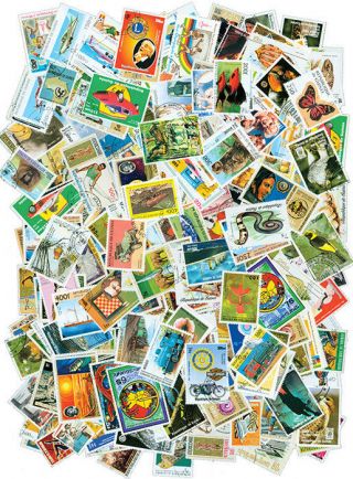 Guinea - 415 Different Stamps [35992],  Gift