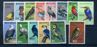 Botswana 1967 Birds Defin Set Fine Mnh
