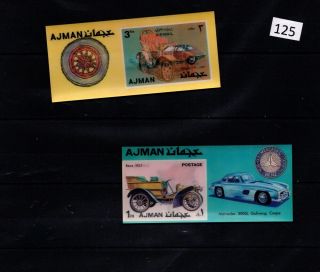 // Ajman - Mnh - 3d Stamps - Transport - Cars