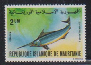 A5664: Mauritania 431a Xiphais Gladius,  Nh; Cv $250