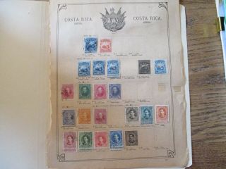 Costa Rica Stamps Fro 1862 - 1911 Incomplete