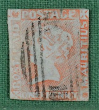 Mauritius Stamp 1857 - 59 Imp.  1d Red Brown Sg 17 (s95)