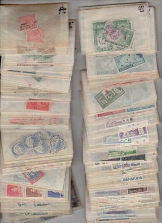 Bermuda - Dealers Stock Of Stamps In Glassines -