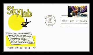 Dr Jim Stamps Us Skylab Space First Day Cover Bazaar Houston Texas