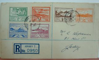 Jersey 1943 Onwards Occupation Registered Cover - To Sell