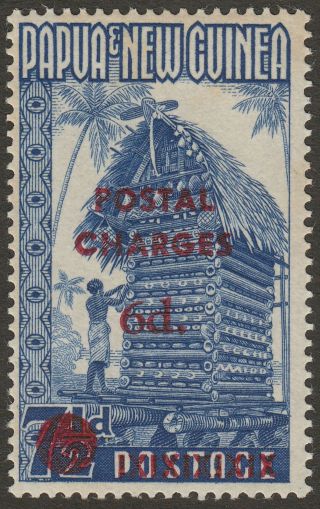 Papua And Guinea 1960 Qeii Postage Due 6d On 7½d Sg D1 Cat £850 Tones