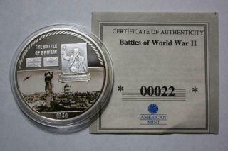 Battle Of World War Ii - Battle Of Britain Colorized Proof Coin
