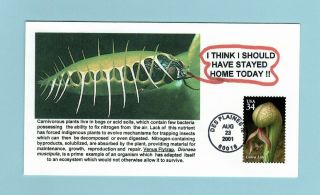 U.  S.  Fdc 3530 The Cobra Lily From The Carnivorous Plants Set