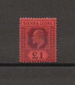 Sierra Leone 1904 - 05 Sg 98 Cat £300