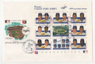 L A Dodgers,  1989 St Vincent Ss On Cover,  Fernando & Kirt Gibson (6018