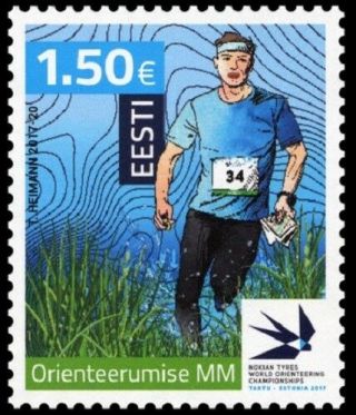 Stamp Of Estonia 2017 - The World Orienteering Championships /661 - 01.  07.  17